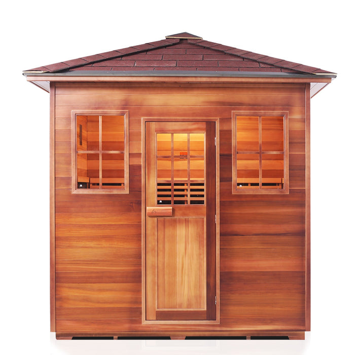 Enlighten Sauna Infranature Original Infrared Sierra 5 Person Outdoor Low Emf Sauna - 16380