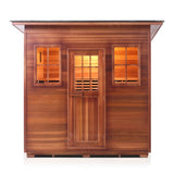 Enlighten Sauna Infranature Original Infrared Sierra 5 Person Outdoor Low Emf Sauna - 16380