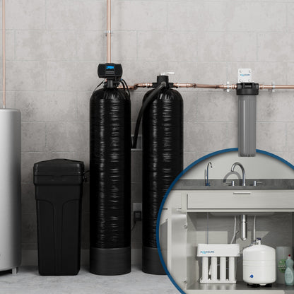 Aquasure Signature Elite Series 64K: Premium Whole House Water Treatment - 75 GPD Reverse Osmosis (RO) System - AS-SE1500A