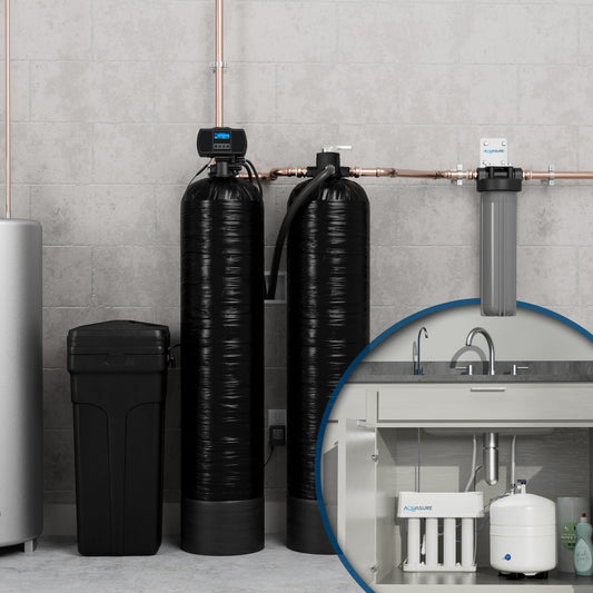 Aquasure Signature Elite Series 64K: Premium Whole House Water Treatment - 75 GPD Reverse Osmosis (RO) System - AS-SE1500A