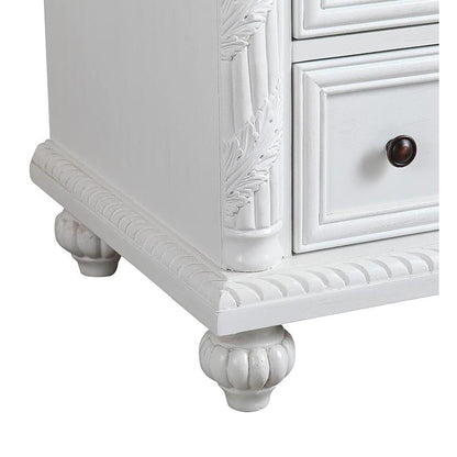 Silkroad 36" Single Sink Vanity, Antique White - V0213WW36R
