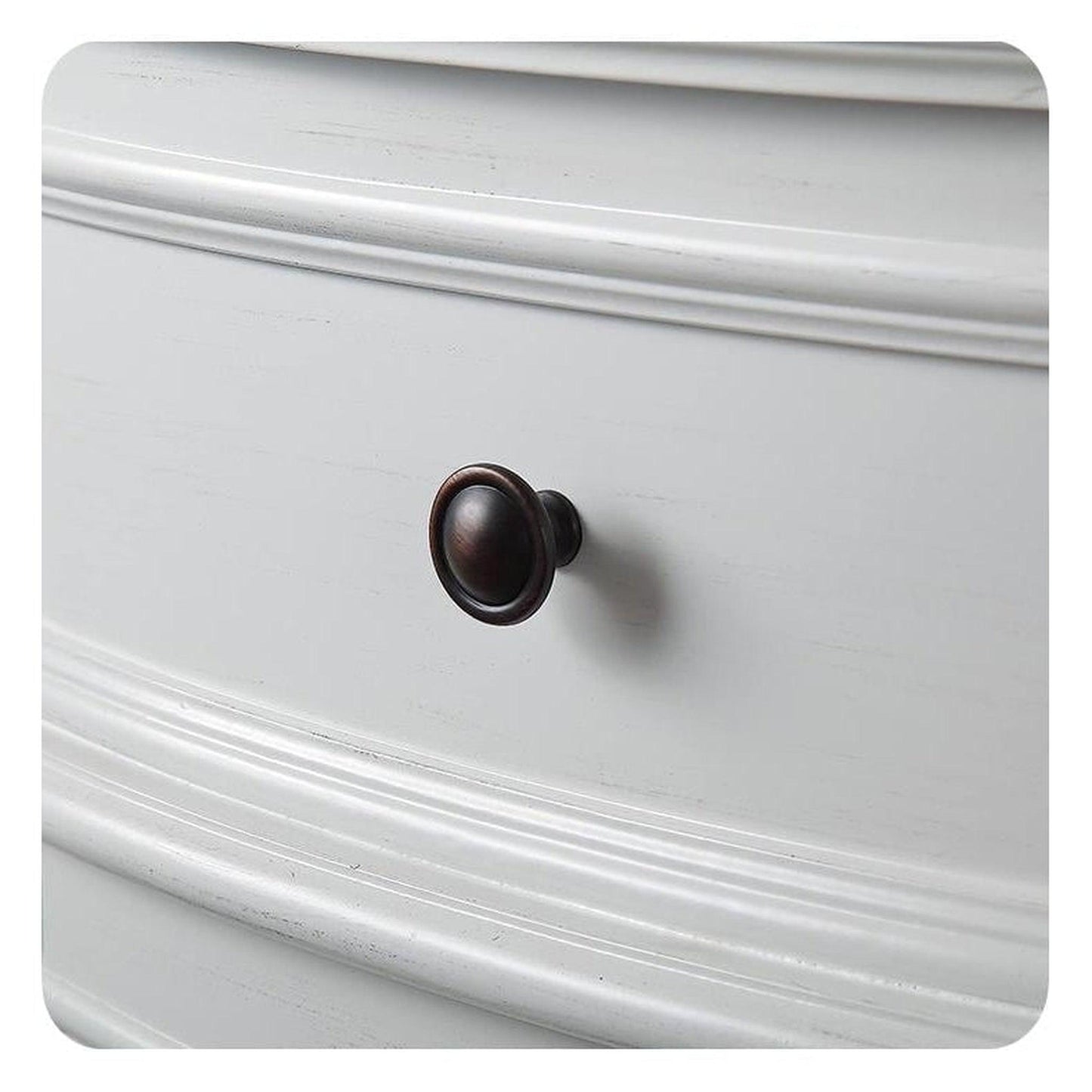 Silkroad Exclusive 72" Double Sink Antique White Bathroom Vanity With Carrara White Marble Countertop and White Ceramic Undermount Sink - V0722WW72D