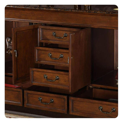 Silkroad 72" Double Sink Vanity, Red Chestnut - HYP-0715-BB-UIC-72