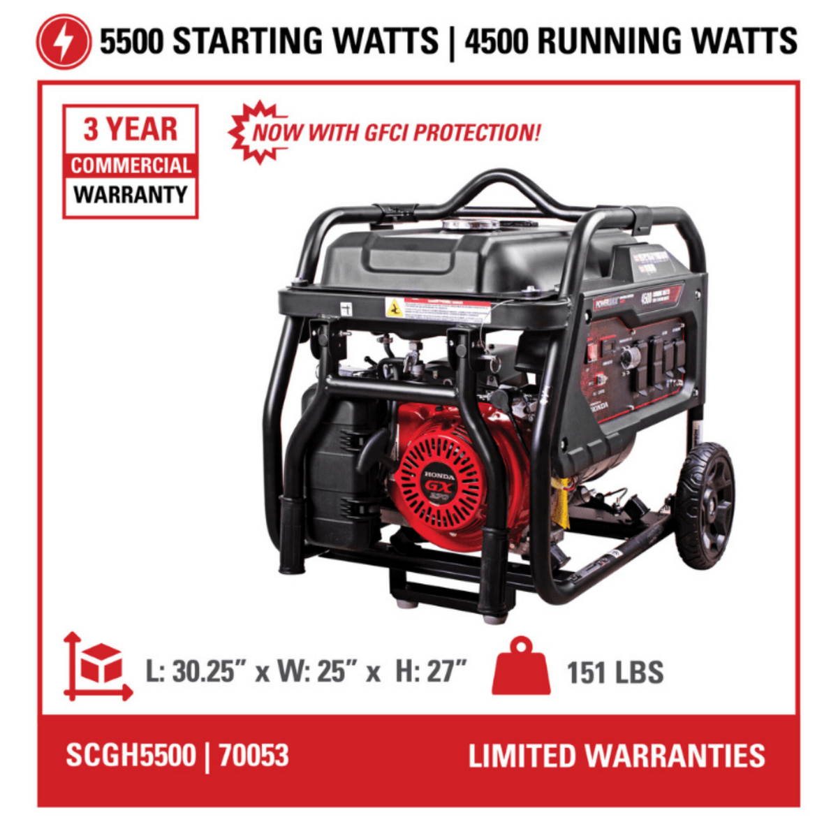 Simpson 5500-Watt Industrial Generator / SCGH5500