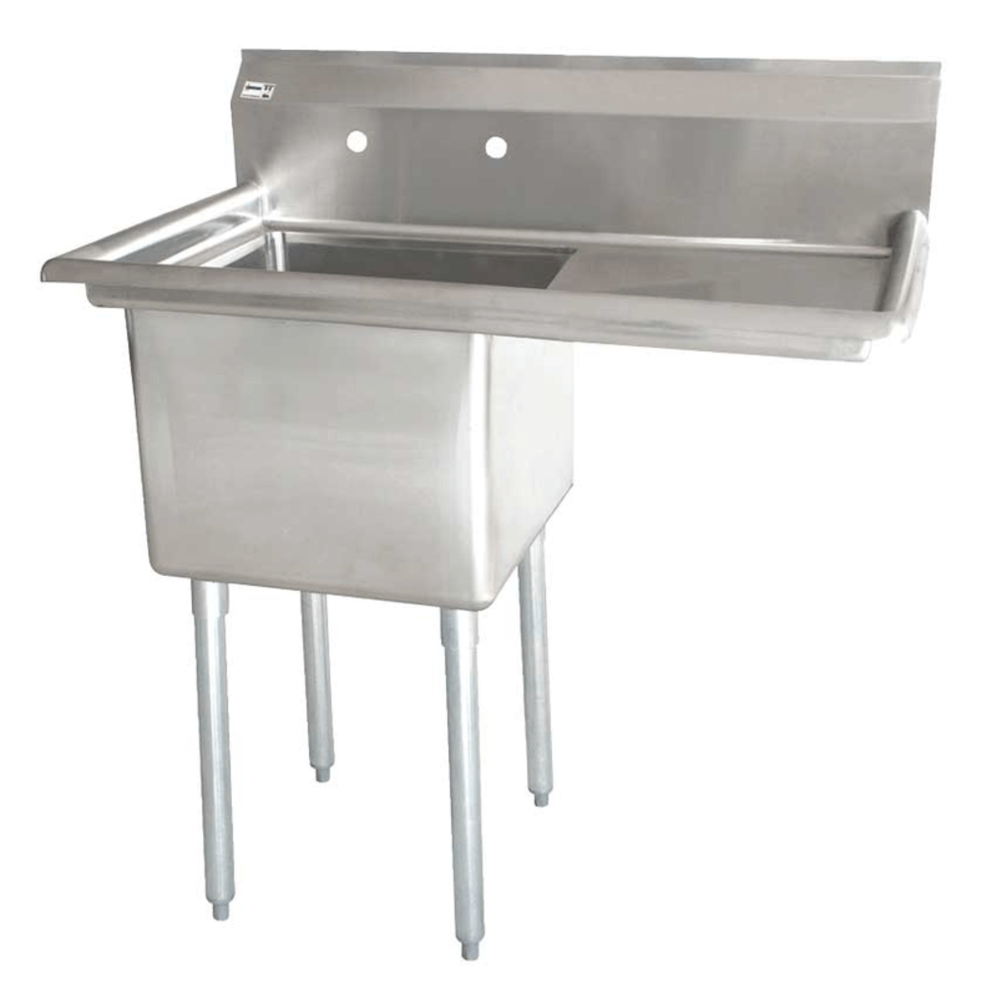 Chef AAA - One Tub Pot Sink 3.5 Inch Center Drain Right Drain Board  - 43762