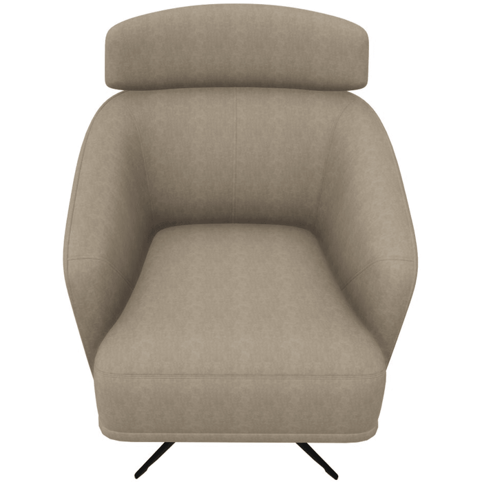 Enza Home US Sirona Armchair - With Headrest - 2107 - K1 - 11505 Dark Taupe - AR:217 - 1434087