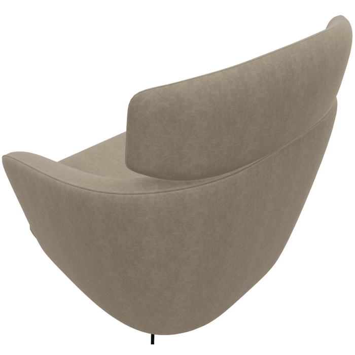 Enza Home US Sirona Armchair - With Headrest - 2107 - K1 - 11505 Dark Taupe - AR:217 - 1434087