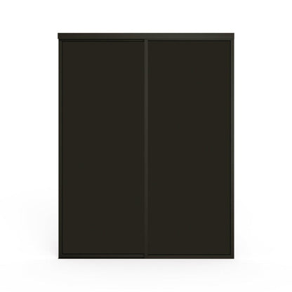 Doors22 60x80 Glass Sliding Room Divider Smoked Clear 2 panels - RDB60x80smokedclear