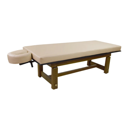 Touch America Solterra Teak Indoor / Outdoor Massage Table - 11710