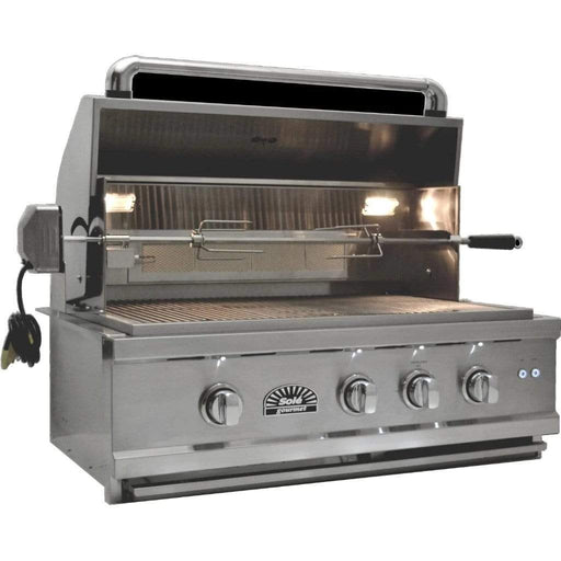 Sole Gourmet 30″ Luxury Series Build-in Grill with LED Control Lighting - SO301BQRRL