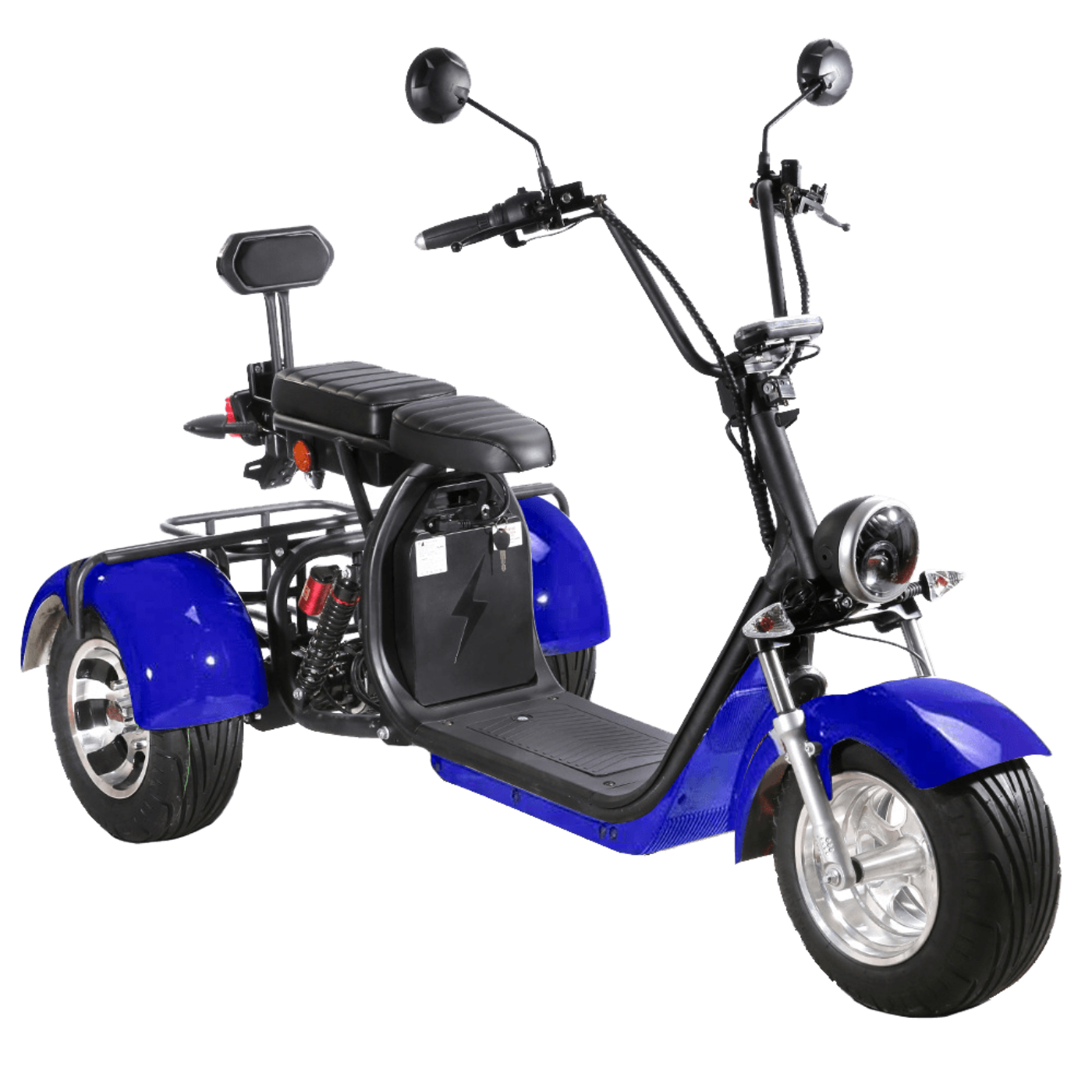 SoverSky T7.1 60V 2000W Fat Tire Electric Trike Scooter - SOV-T71-20AH-RED