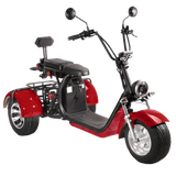 SoverSky T7.1 60V 2000W Fat Tire Electric Trike Scooter - SOV-T71-20AH-RED