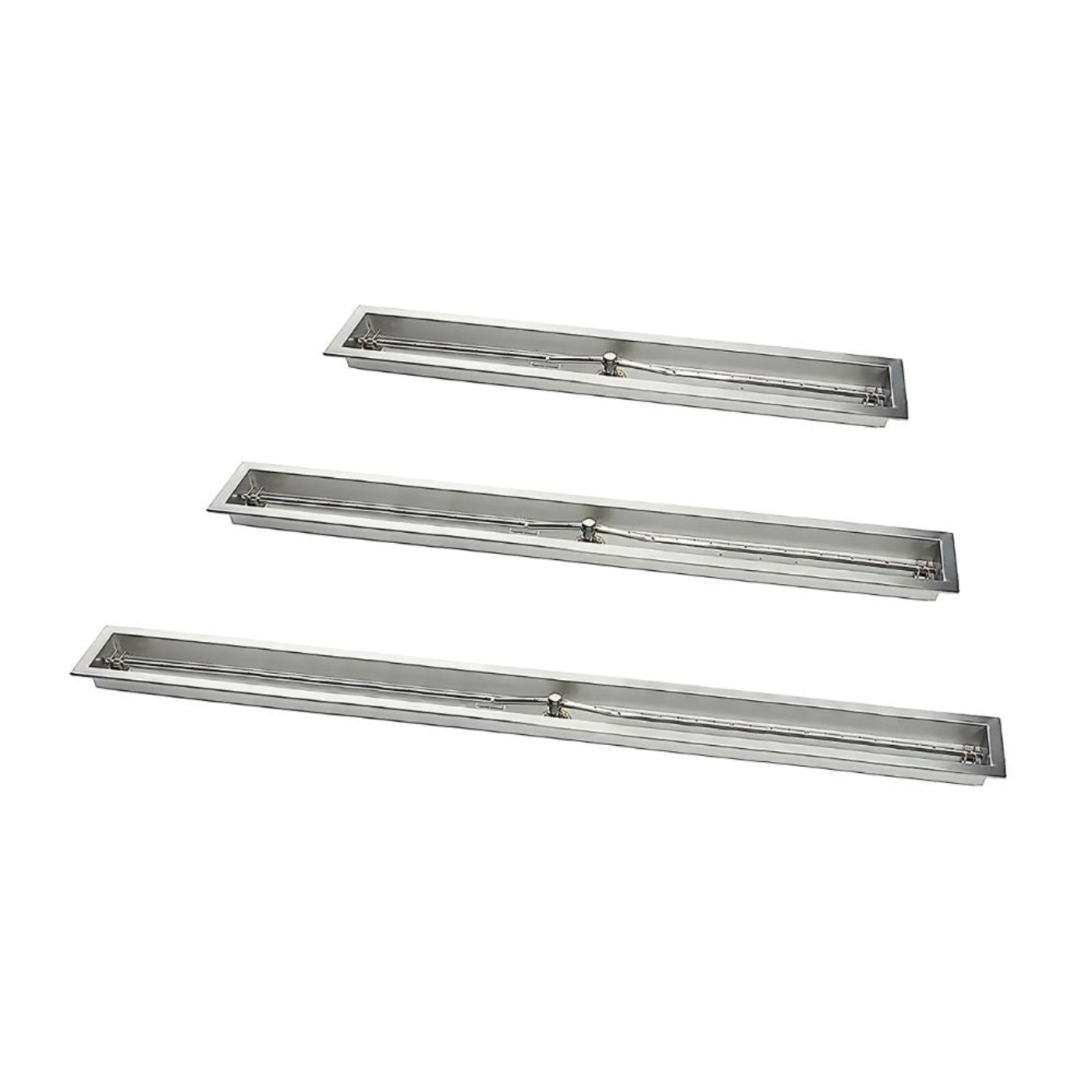 36" Stainless Steel Trough Burner with pan - 36SSTRGH