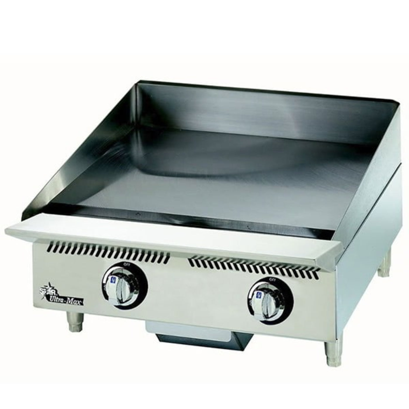 Star 8G-824MA-LP Ultra-Max® 60,000 BTU 24" Manual Control LPG Gas Griddle - 8G-824MA-LP