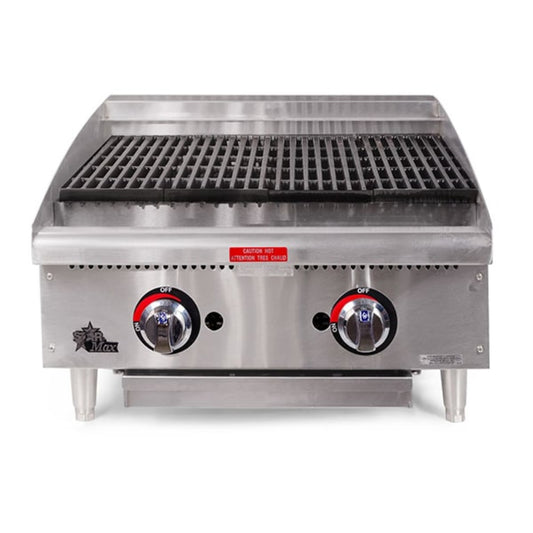 Star 6024CBF Star-Max® 80,000 BTU Lava Rock Gas Charbroiler - 8H-6024CBF