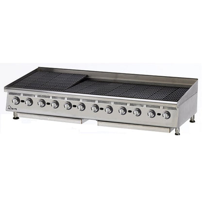 Star 72 inches 240,000 BTU Liquid Propane Radiant Ultra-Max Gas Charbroilers - 8H-8172RCBB  LP