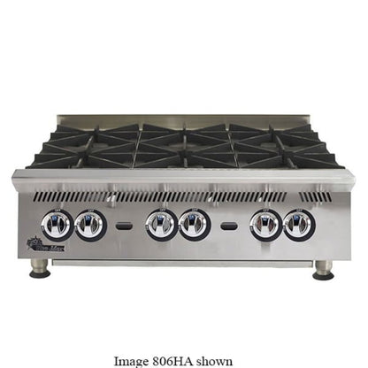 Star 8I-808HA 240,000 BTU 8 Burners Ultra-Max Natural Gas Hot Plate - 8I-808HA