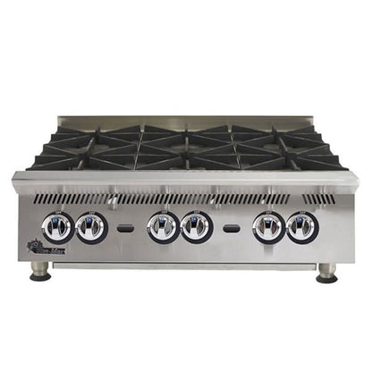 Star 8I-806HA-LP 156,000 BTU 6 Burners Ultra-Max® Liquid Propane Hot Plate - 8I-806HA-LP