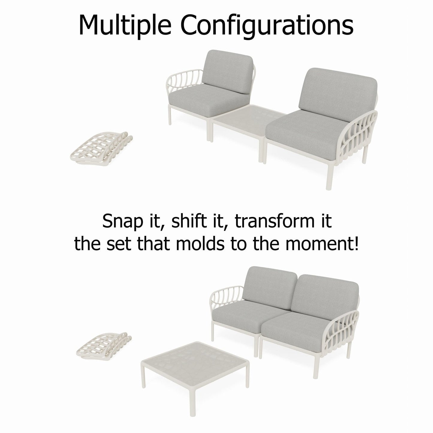 Strata Furniture Dahlia Patio Set Chairs and Table -  ODACCTWG