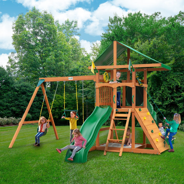 Gorilla Playsets Outing With Tube Slide Swing Set - 01-1073