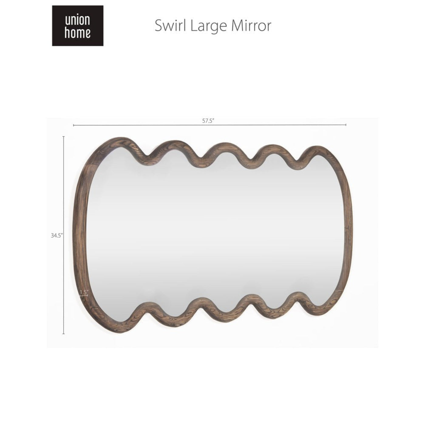 Union Home Swirl Large Mirror  - BDM00168