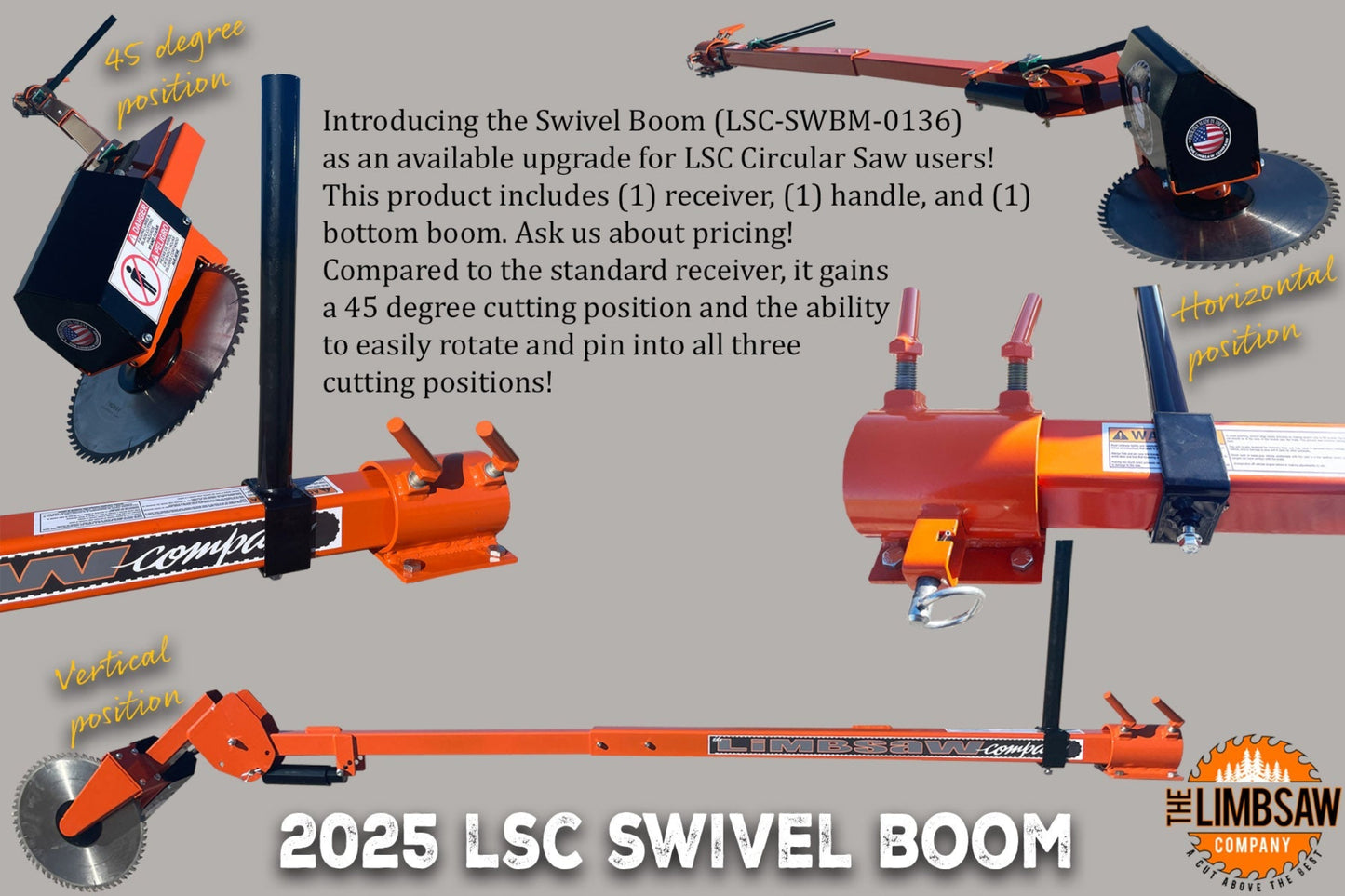 LimbSaw Swivel Boom Upgrade For LSC Circular Saw - LSC-SWBM-0136