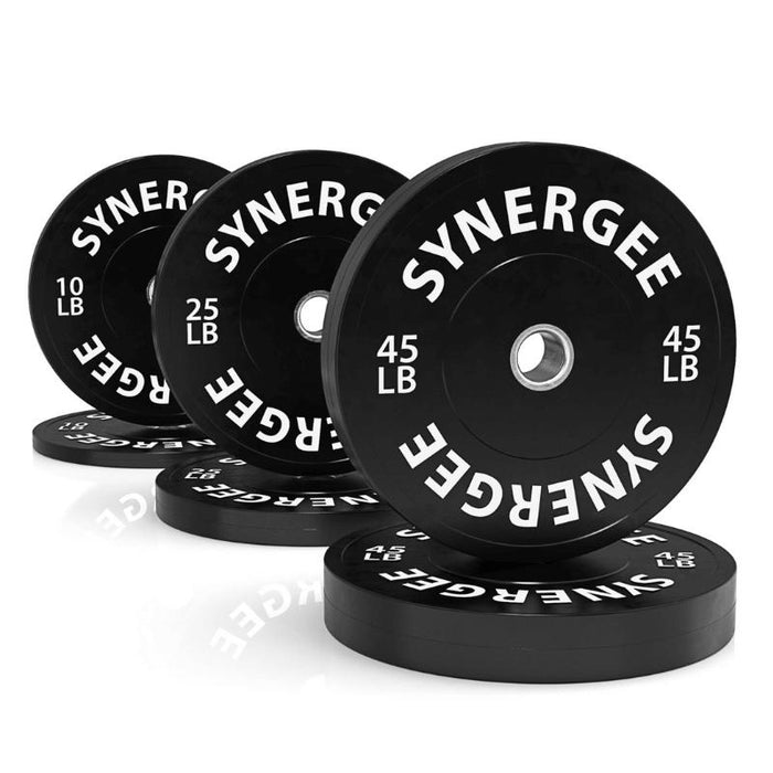 Synergee Bumper Plate Sets- SOLIDRUBBER-160LB