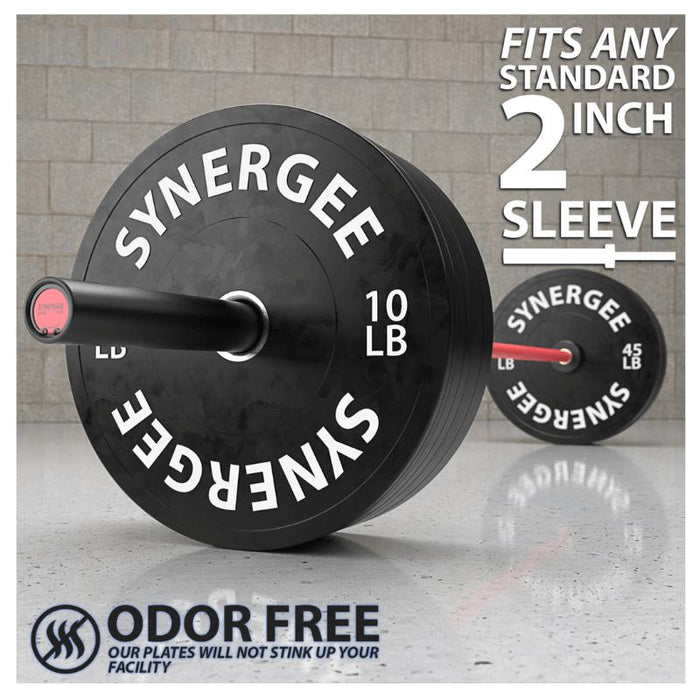 Synergee Bumper Plate Sets- SOLIDRUBBER-160LB