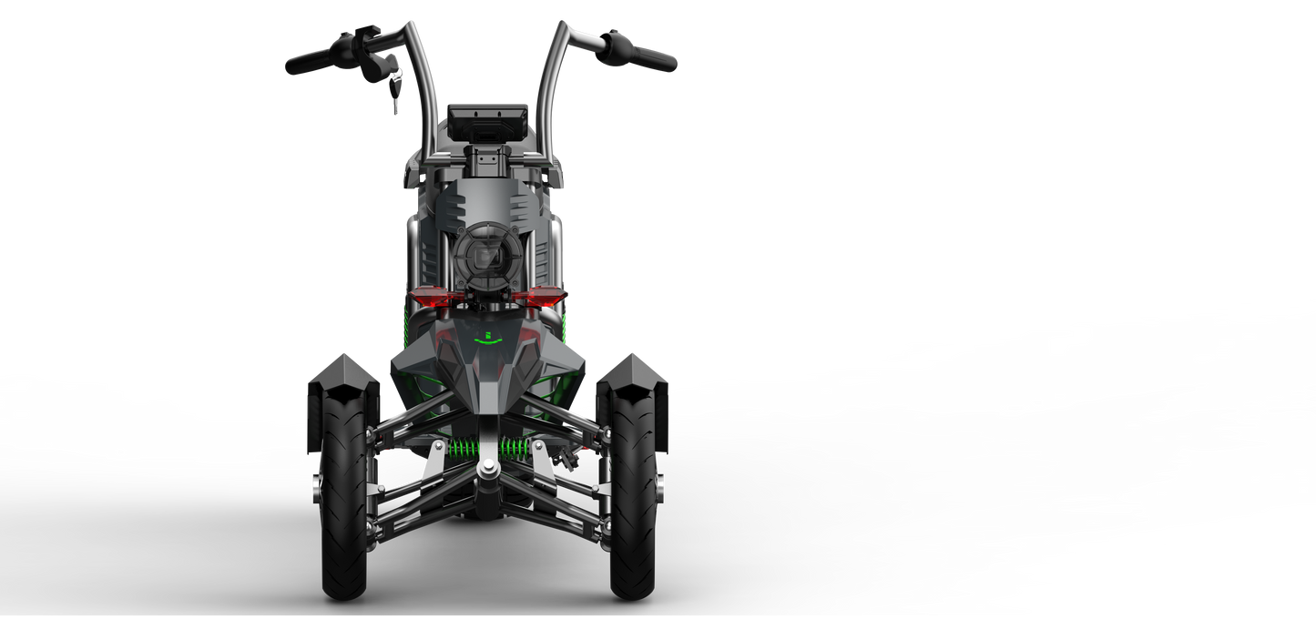 4000w Three Wheeled Motorcyle  E-Trike 50Ah Li-Battery SoverSky T100
