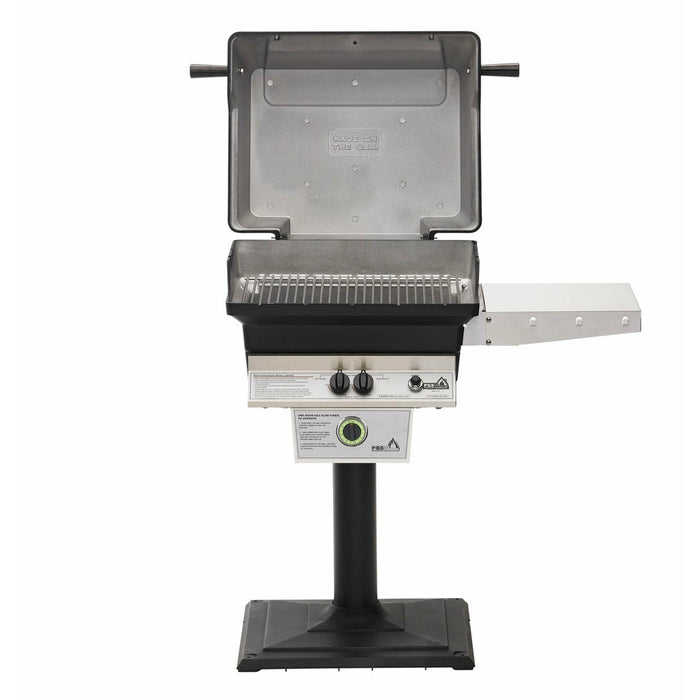 PGS T-Series T30 Commercial Cast Aluminum Natural Gas Grill With Timer On In-Ground Post - T30NG