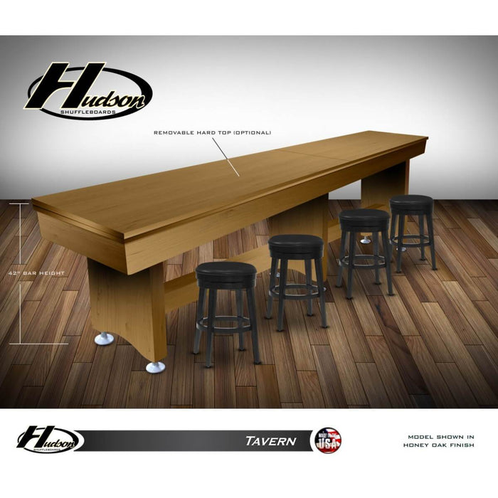 Hudson Tavern Shuffleboard Table 9'-22' Removable Hard Top - HUD