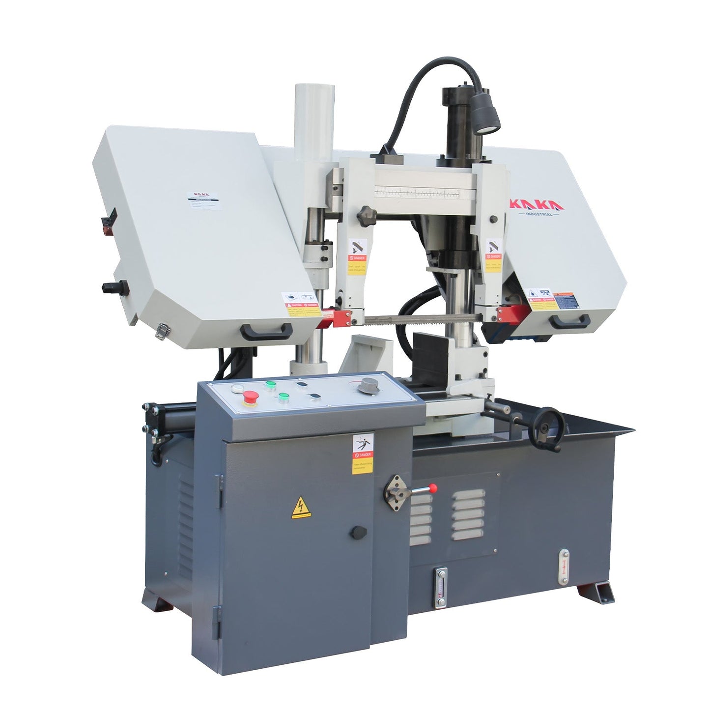 KAKA Industrial TBK-11 Double Column Band Saw, Hydraulic downfeed control, Max cutting capacity 11 inch with 230V 3PH motor - 271210V230