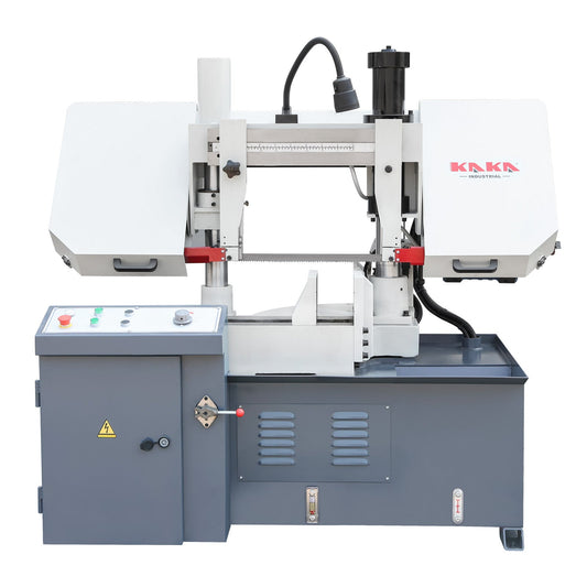 KAKA Industrial TBK-11A Double Column Swivel Head Band Saw, Hydraulic downfeed control with variable Cutting speed, Max cutting capacity 11 inch with 230V 3PH - 271211V230