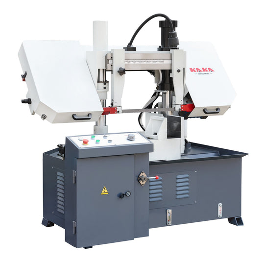 KAKA Industrial TBK-11A Double Column Swivel Head Band Saw, Hydraulic downfeed control with variable Cutting speed, Max cutting capacity 11 inch with 230V 3PH - 271211V230