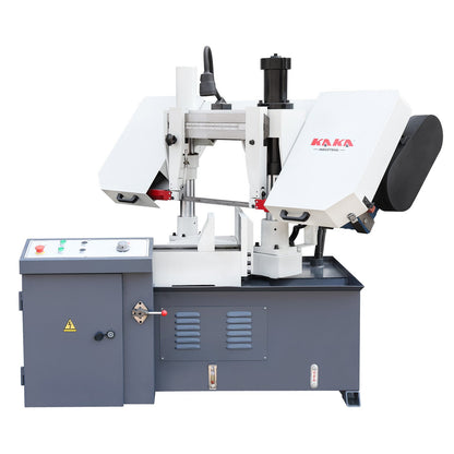 KAKA Industrial TBK-11A Double Column Swivel Head Band Saw, Hydraulic downfeed control with variable Cutting speed, Max cutting capacity 11 inch with 230V 3PH - 271211V230