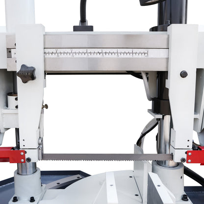 KAKA Industrial TBK-11A Double Column Swivel Head Band Saw, Hydraulic downfeed control with variable Cutting speed, Max cutting capacity 11 inch with 230V 3PH - 271211V230