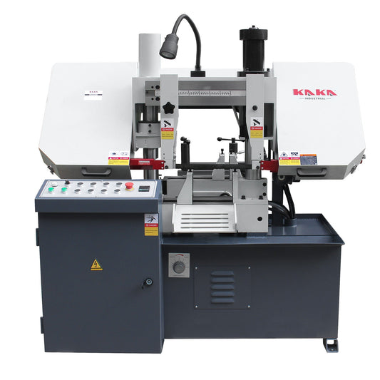 KAKA Industrial TBK-11B Double Column Band Saw, Hydraulic downfeed control, Max cutting capacity 11 inch with 220V 3PH motor - 271212V230