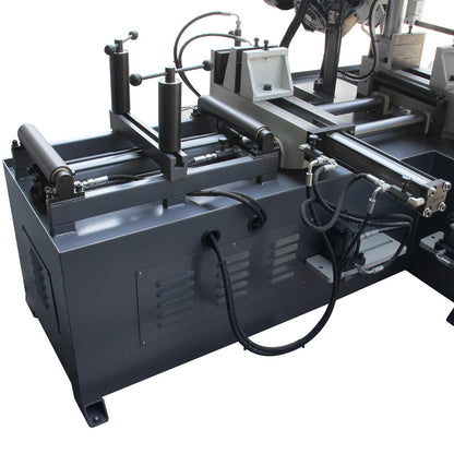 KAKA Industrial TBK-11B Double Column Band Saw, Hydraulic downfeed control, Max cutting capacity 11 inch with 220V 3PH motor - 271212V230