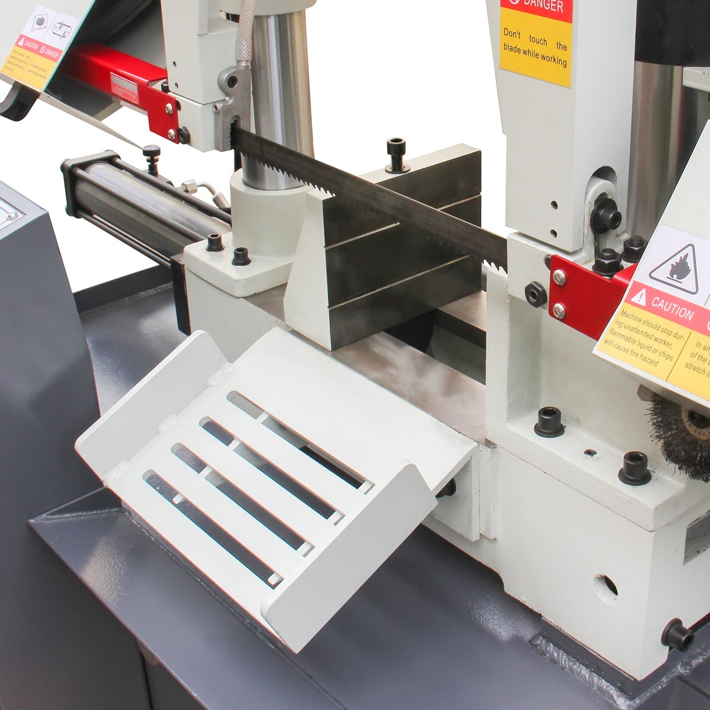 KAKA Industrial TBK-11B Double Column Band Saw, Hydraulic downfeed control, Max cutting capacity 11 inch with 220V 3PH motor - 271212V230