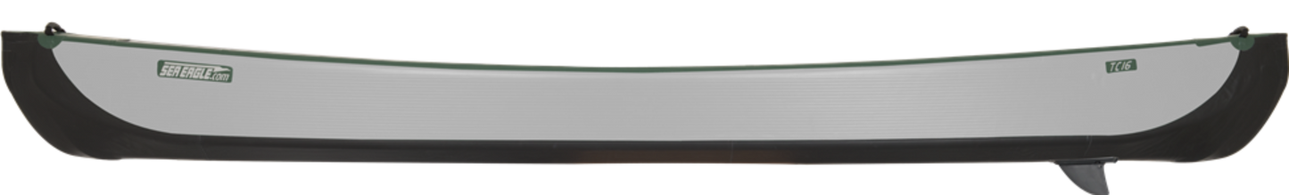 Sea Eagle TC16K_STW Inflatable Travel Canoe Wood/Web Seats 2 Person Start Up Package New - TC16K_STW
