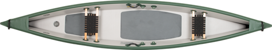 Sea Eagle TC16K_EP3W Inflatable Travel Canoe Wood/Web Seats Electric Pump for 3 Package New - TC16K_EP3W