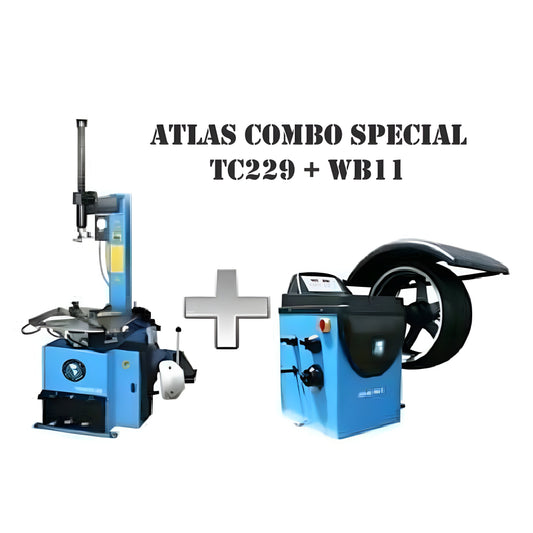 Atlas TC229 Tire Changer + PWB50 Wheel Blancer Combo Package - ATETCWB-COMBO7-FPD