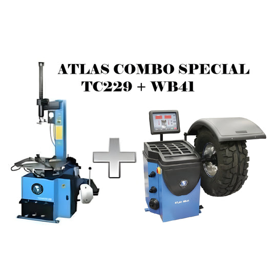 Atlas TC229 Tire Changer + WB49-2 Wheel Balancer Combo Package - ATETCWB-COMBO6-FPD