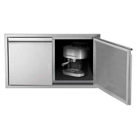 Twin Eagles 36 x 21-Inch Low Profile Sealed Stainless Steel Dry Storage Pantry - TEDS36-B