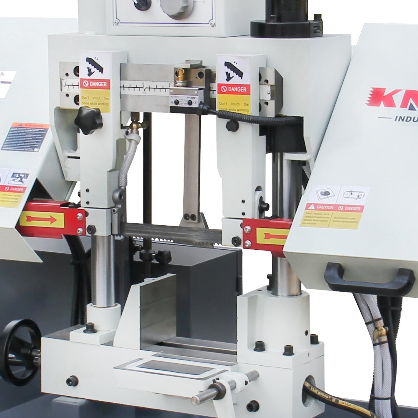 KaKa Industrial TGK-08 Double column horizontal band saw,7.87”x7.87” cutting capacity ,vertical lifting ,Metal Bandsaw with working light, high & low blade speed, Runs on 230v-60HZ-3PH - 271201V230