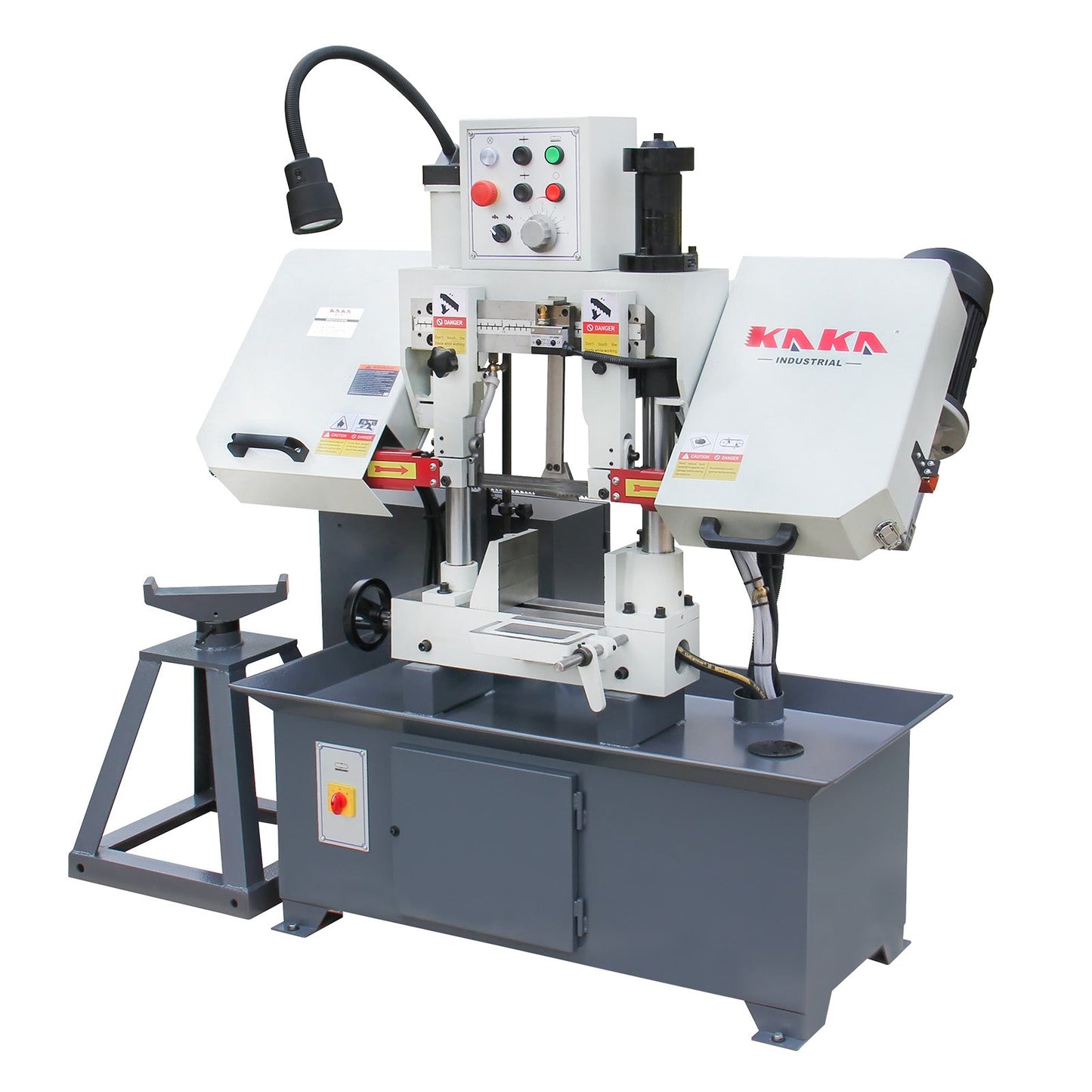 KaKa Industrial TGK-08 Double column horizontal band saw,7.87”x7.87” cutting capacity ,vertical lifting ,Metal Bandsaw with working light, high & low blade speed, Runs on 230v-60HZ-3PH - 271201V230
