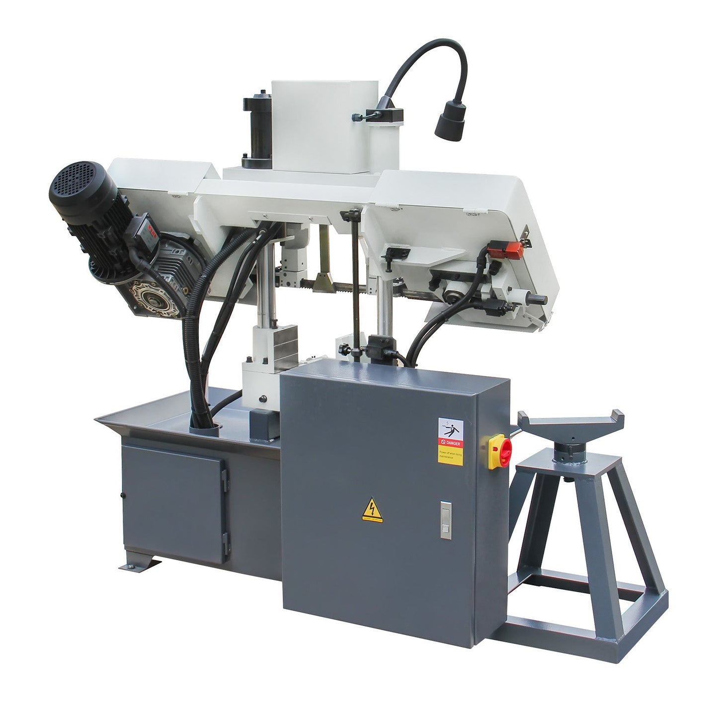 KaKa Industrial TGK-08 Double column horizontal band saw,7.87”x7.87” cutting capacity ,vertical lifting ,Metal Bandsaw with working light, high & low blade speed, Runs on 230v-60HZ-3PH - 271201V230