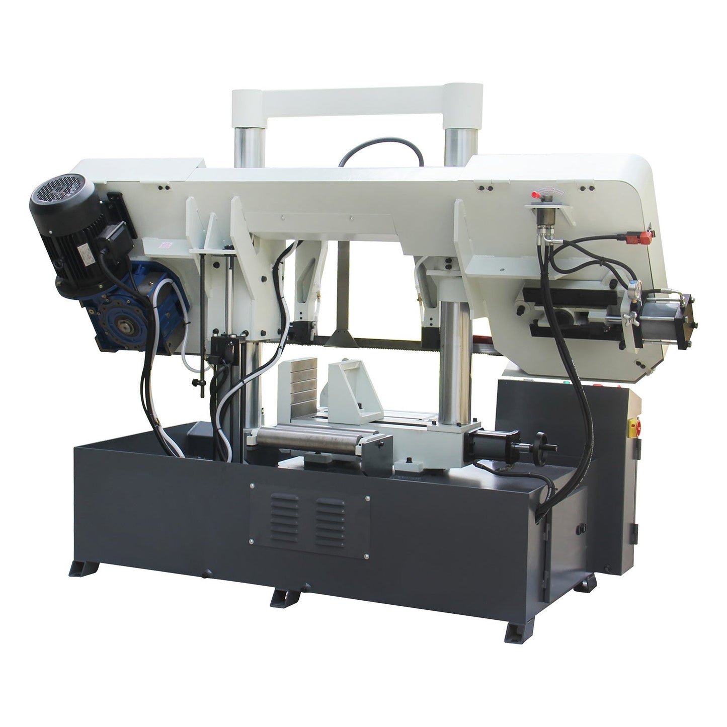 Kaka Industrial TGK-16 Double column horizontal band saw, Max cutting capacity 15.7 inch, vertical lifting, high stability. Cutting speed adopts hydraulic control, 230V 60HZ 3PH - 188303V230