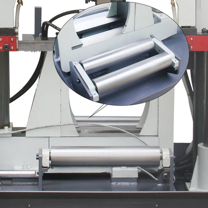 Kaka Industrial TGK-16A Double column horizontal band saw, Max cutting capacity 15.7 inch, vertical lifting, high stability. Cutting speed adopts hydraulic control, 230V 60HZ 3PH - 188304V230
