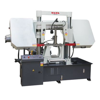 Kaka Industrial TGK-16A Double column horizontal band saw, Max cutting capacity 15.7 inch, vertical lifting, high stability. Cutting speed adopts hydraulic control, 230V 60HZ 3PH - 188304V230